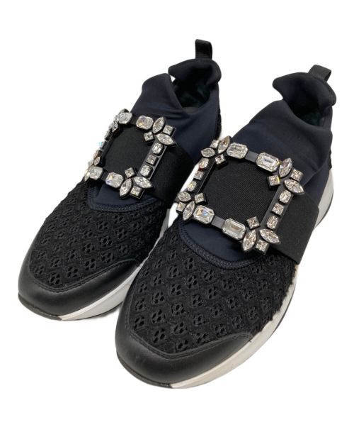 Roger Vivier（ロジェ ヴィヴィエ）Roger Vivier (ロジェ ヴィヴィエ) ビジュー厚底スニーカー ブラック サイズ:SIZE38の古着・服飾アイテム