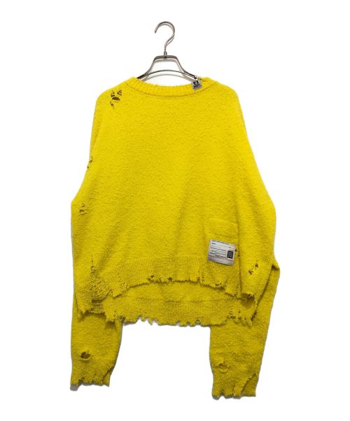 MIHARA YASUHIRO（ミハラヤスヒロ）MIHARA YASUHIRO (ミハラヤスヒロ) RASED KNIT PULLOVER イエロー サイズ:SIZE Freeの古着・服飾アイテム