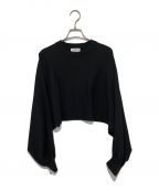 HYKEハイク）の古着「CREW NECK PONCHO SWEATER」｜ブラック