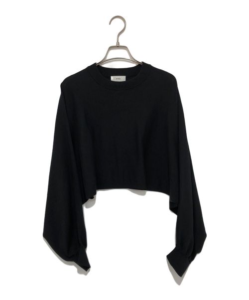 HYKE（ハイク）HYKE (ハイク) CREW NECK PONCHO SWEATER ブラック サイズ:1の古着・服飾アイテム