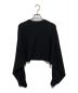 HYKE (ハイク) CREW NECK PONCHO SWEATER ブラック サイズ:1：14000円