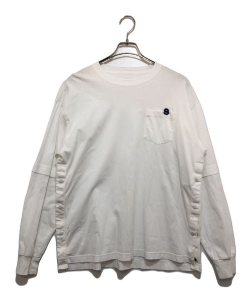 sacai（サカイ）sacai (サカイ) Cotton Jersey L/S ホワイト サイズ:1の古着・服飾アイテム