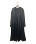 Acne studios（アクネ ストゥディオス）の古着「Gathered Neck Satin Dress」｜ブラック