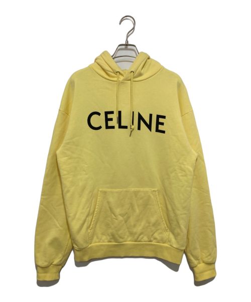 CELINE（セリーヌ）CELINE (セリーヌ) ルーズ スウェットシャツ パーカー イエロー サイズ:XSの古着・服飾アイテム