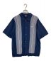 FTC（エフティーシー）の古着「STRIPE KNIT SHIRT」｜ブルー