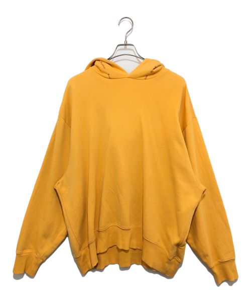 Acne studios（アクネ ストゥディオス）Acne studios (アクネ ストゥディオス) Logo Print Hooded Sweatshir イエロー サイズ:Lの古着・服飾アイテム