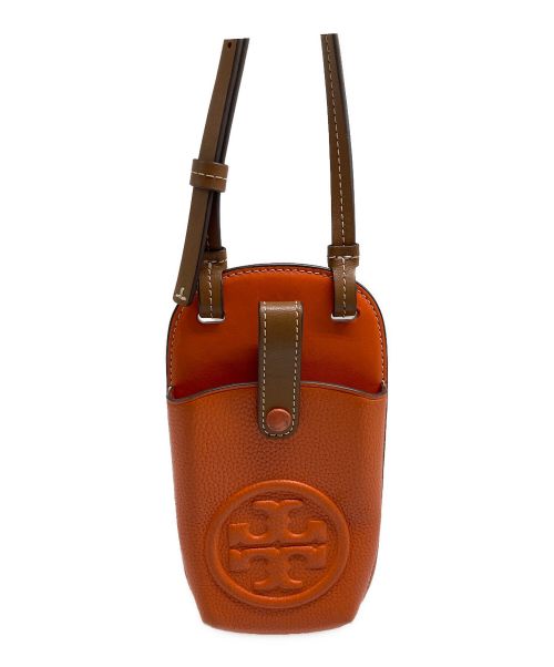 TORY BURCH（トリーバーチ）TORY BURCH (トリーバーチ) ペリーボンベショルダーフォンケース オレンジの古着・服飾アイテム