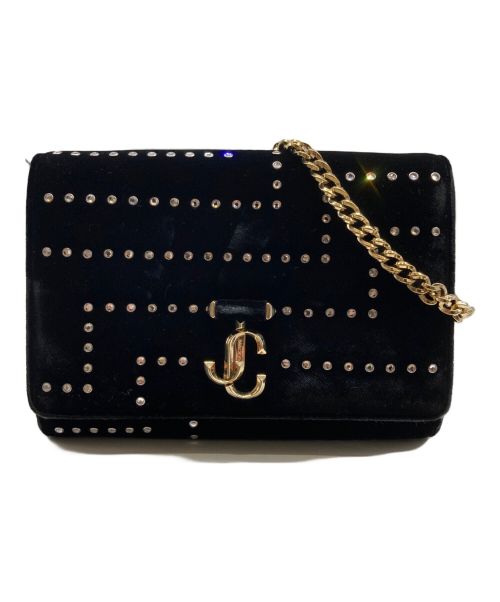 JIMMY CHOO（ジミーチュウ）JIMMY CHOO (ジミーチュウ) quilted clutch bag ブラックの古着・服飾アイテム