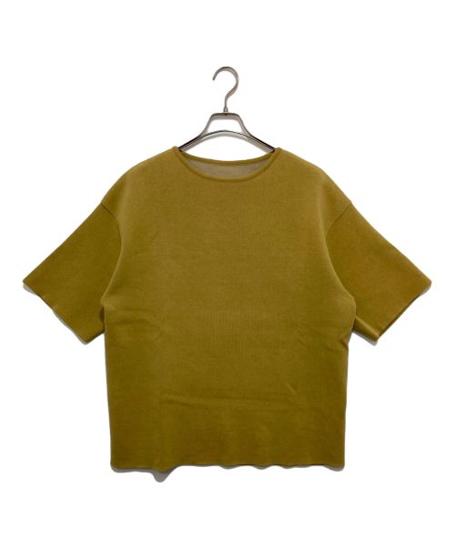 crepuscule（クレプスキュール）crepuscule (クレプスキュール) Doubleface Knit S/S イエロー サイズ:2の古着・服飾アイテム