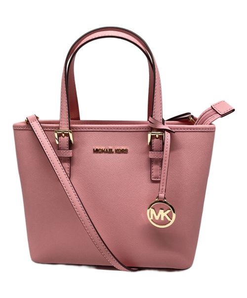 MICHAEL KORS（マイケルコース）MICHAEL KORS (マイケルコース) キャリーオール トート エクストラスモールバッグ ピンクの古着・服飾アイテム