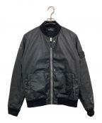 STONE ISLANDストーンアイランド）の古着「POLY-HIDE BACK PRINT BOMBER JACKE」｜ブラック