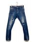 DSQUARED2（ディースクエアード）の古着「SEXY TWIST JEANS」｜インディゴ