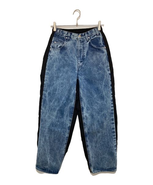 stein（シュタイン）stein (シュタイン) Nylon Combination Chemical Bleached Denim インディゴ サイズ:ｘｓの古着・服飾アイテム