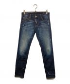 DSQUARED2ディースクエアード）の古着「Slim Back Pocket Logo Jean」｜インディゴ