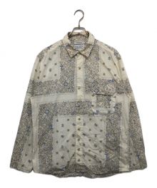 NOMA t.d.×nonnative（ノーマティーディー×ノンネイティブ）の古着「WORKER SHIRT JACKET COTTON BROAD NOMA t.d. PRINT」｜ベージュ