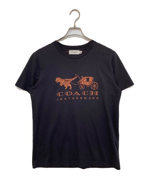 COACH（コーチ）COACH (コーチ) REXY CARRIAGE T-SHIRT ブラック サイズ:Mの古着・服飾アイテム