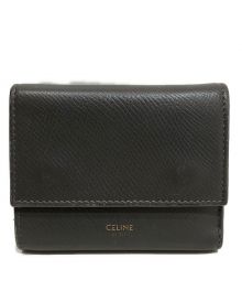 CELINE（セリーヌ）の古着「スモール トリフォール ウォレット」｜グレー