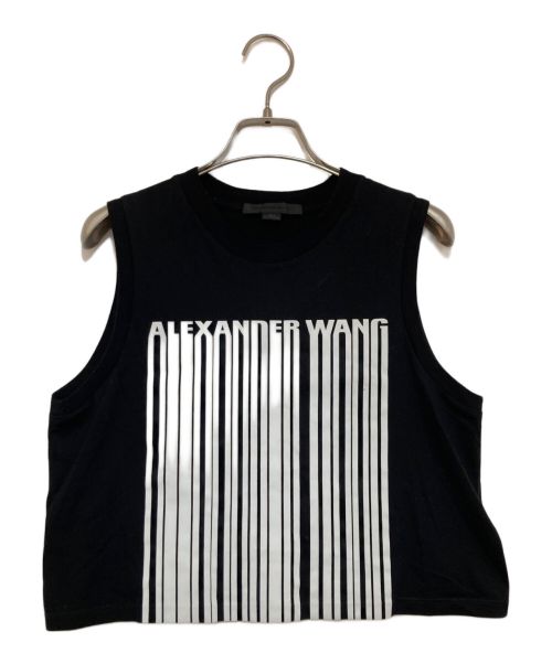 ALEXANDER WANG（アレキサンダーワン）ALEXANDER WANG (アレキサンダーワン) Barcode Crop Top ブラック サイズ:XSの古着・服飾アイテム