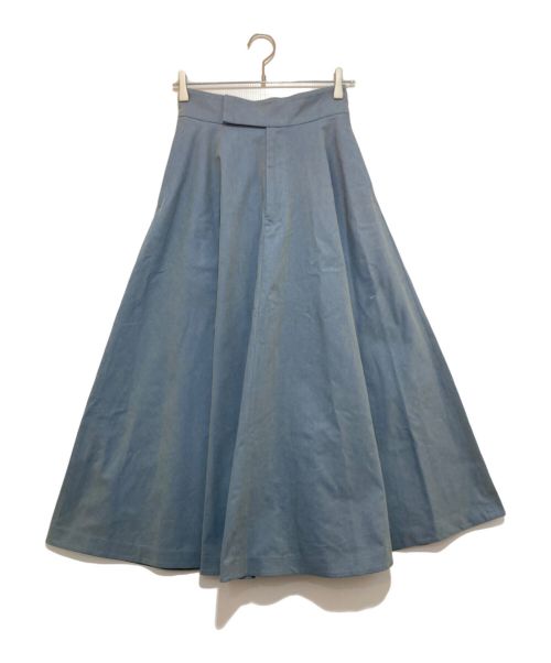 CLANE（クラネ）CLANE (クラネ) CHAMBRAY CIRCULAR SKIRT ブルー サイズ:Sの古着・服飾アイテム