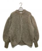 CLANEクラネ）の古着「COLOR MOHAIR SHAGGY CARDIGAN」｜ベージュ