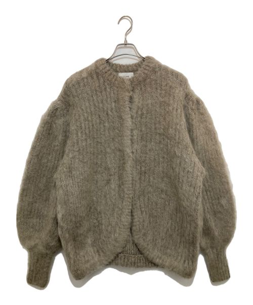 CLANE（クラネ）CLANE (クラネ) COLOR MOHAIR SHAGGY CARDIGAN ベージュ サイズ:ｓの古着・服飾アイテム