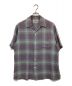 WACKO MARIA（ワコマリア）の古着「OMBRE CHECK OPEN COLLAR SHIRT」｜パープル