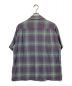 WACKO MARIA (ワコマリア) OMBRE CHECK OPEN COLLAR SHIRT パープル サイズ:M：16000円