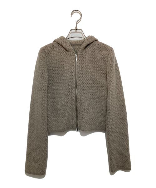 FOXEY（フォクシー）FOXEY (フォクシー) カシミヤニットパーカー グレー サイズ:40の古着・服飾アイテム