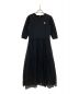 BORDERS at BALCONY（ボーダーズアットバルコニー）の古着「POLKA DOT MIDI DRESS」｜ブラック