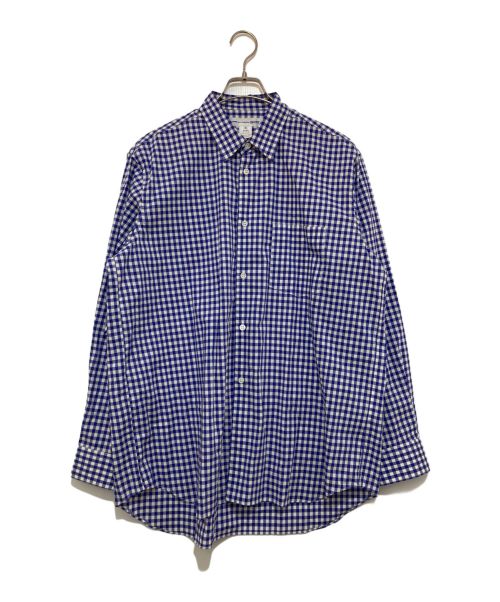 COMME des GARCONS SHIRT（コムデギャルソンシャツ）COMME des GARCONS SHIRT (コムデギャルソンシャツ) ギンガムチェックシャツ ブルー サイズ:Mの古着・服飾アイテム