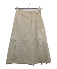 3.1 phillip lim（スリーワンフィリップリム）の古着「コットンキャンバス リップストップ コンボ ユーティリティスカート」｜ベージュ