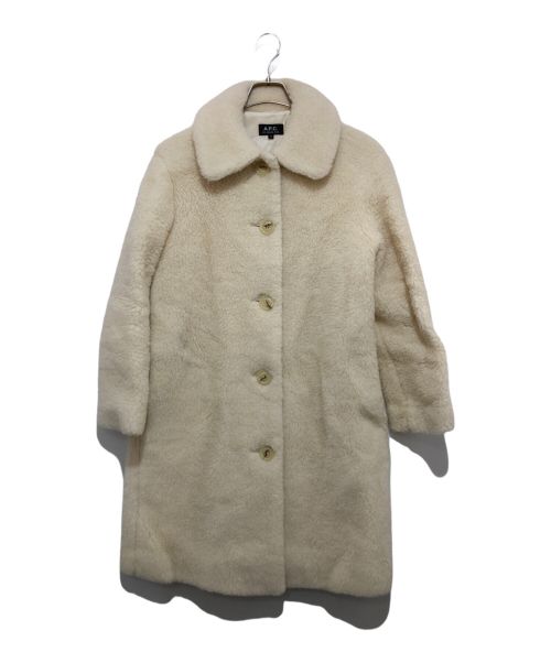 A.P.C.（アーペーセー）A.P.C. (アーペーセー) ボアコート ベージュ サイズ:34の古着・服飾アイテム