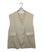 Uhrウーア）の古着「Over Sized Minimal Vest」｜ベージュ