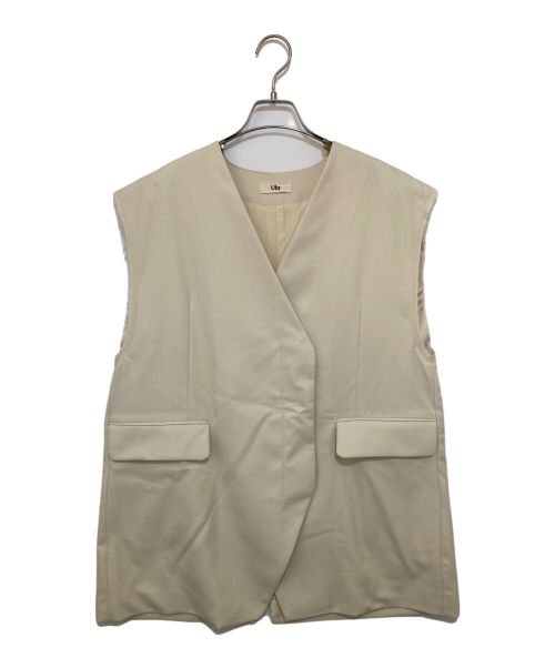 Uhr（ウーア）Uhr (ウーア) Over Sized Minimal Vest ベージュ サイズ:36の古着・服飾アイテム