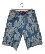 SUPREMEシュプリーム）の古着「Flames Baggy Denim Short」｜インディゴ