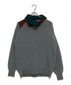 KOLORカラー）の古着「ドライウール HI NECK KNIT」｜グレー