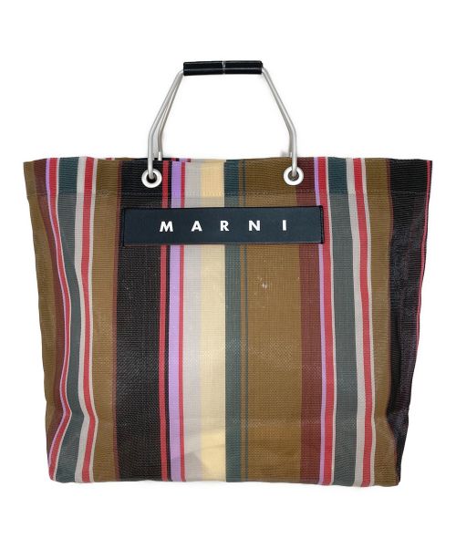 MARNI（マルニ）MARNI (マルニ) ストライプショッピングバッグ マルチカラーの古着・服飾アイテム