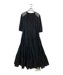 BORDERS at BALCONY（ボーダーズアットバルコニー）の古着「BALLERINA MAXI DRESS」｜ブラック