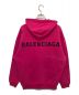 BALENCIAGA (バレンシアガ) バックロゴプリントプルオーバーパーカー ピンク サイズ:S：50000円