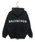 BALENCIAGA (バレンシアガ) バックロゴプリントプルオーバーパーカー ブラック サイズ:S：50000円