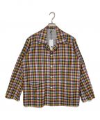 AURALEEオーラリー）の古着「GIZA LIGHT WEIGHT DOUBLE―CLOTH BLOUSON / シャツジャケット」｜ベージュ