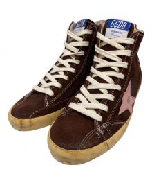 GOLDEN GOOSE（ゴールデングース）の古着「ハイカットスニーカー」｜ブラウン