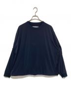 UNTRACEアントレース）の古着「BASIC BOX STRETCH SMOCK L/S」｜ネイビー