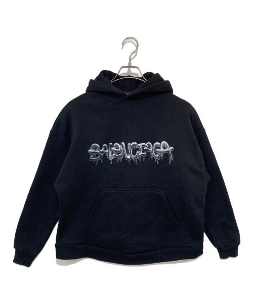 BALENCIAGA（バレンシアガ）BALENCIAGA (バレンシアガ) SLIME HOODIE WIDE FIT ブラックの古着・服飾アイテム