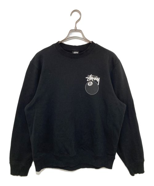 stussy（ステューシー）stussy (ステューシー) 両面8ボールプリントスウェット ブラック サイズ:Mの古着・服飾アイテム