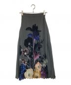 Ameriアメリ）の古着「MEDI ROENTGEN FLOWER PLEATS SKIRT」｜カーキ