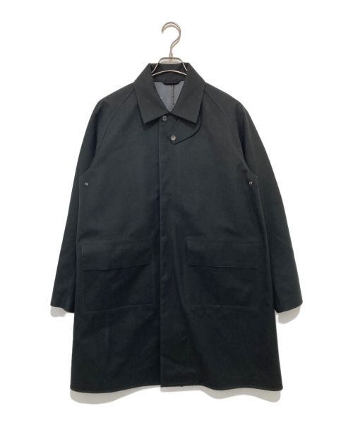 DESCENTE（デサント）DESCENTE (デサント) WOOL MIX SOUTIEN COLLAR COAT ブラック サイズ:Sの古着・服飾アイテム