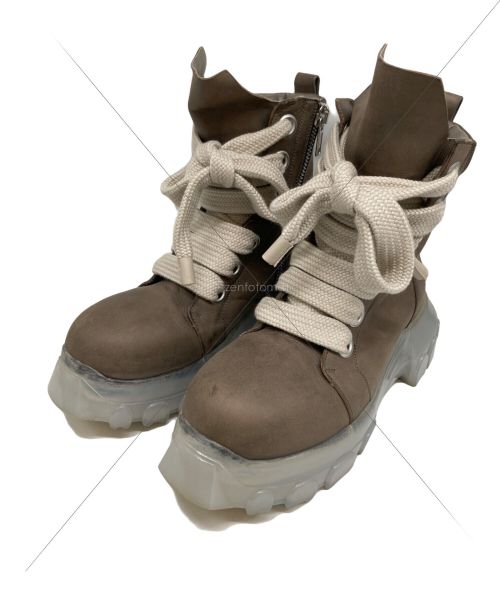 RICK OWENS（リックオウエンス）RICK OWENS (リックオウエンス) JUMBOLACED LACEUP BOZO TRACTOR ブラウン サイズ:40.5の古着・服飾アイテム