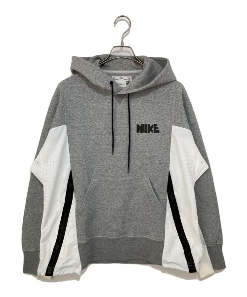 NIKE（ナイキ）NIKE (ナイキ) sacai (サカイ) NRG HOODIE / プルオーバーパーカー グレー サイズ:Mの古着・服飾アイテム