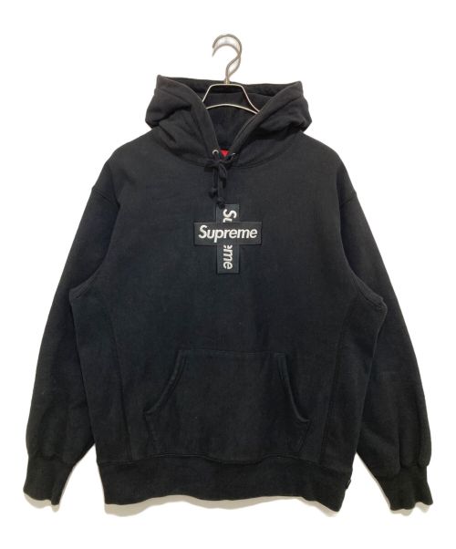 SUPREME（シュプリーム）SUPREME (シュプリーム) cross box logo hoodie ブラック サイズ:Mの古着・服飾アイテム